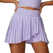 [VCODWCSJO] Slim Yoga Shorts Short Skirts Ultra Short Skirts Gym Exercise Running Fitness Tennis Anti-light Workout Sports Running