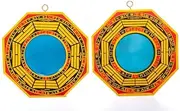 DMtse 4 Inch Bagua Mirror Set of 2 for Protection; One Concave Mirror for Protection Against Passive Negative Energy & One Convex Mirror for Protection Against Active Harmful Energy