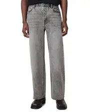 Allsaints Lenny Wide Leg Jeans in Light Gray