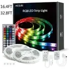 32.8ft/16.4ft LED Strip Lights 10m RGB Light Strip Kits w/ Remote Bright SMD5050