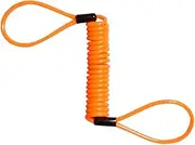 150 cm Alarm Disc Lock Security Spring Reminder Cable Motorcycle Ebike Orange