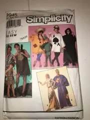 ADULT UNCUT SIMPLICITY 9945 Sewing Pattern COSTUME CAVEMAN KING EGYPT SIZE XS-XL