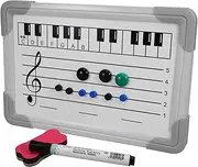TOGEVAL Music Staff Writing Board Dry Erase Whiteboard Classroom Supplies Musical Learning Aid