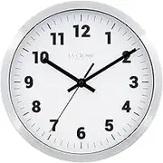 La Crosse Clock 404-2626 10-in. Nash Analog Quartz Wall Clock
