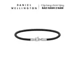 DANIEL WELLINGTON 皮革手鍊,185 毫米皮革手鍊 2.8 SHEFFIELD S 銀色 - DW004