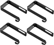 COMNESTBI 4Pcs Adjustable Cabinet Hooks for Hanging Versatile Door Mirror Hangers Minimalist Design for Wardrobe Bathroom and Kitchen Use for Space Saving