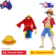 ONE PIECE Monkey·D·Luffy 3D2Y Cosplay Completed Costume with Hat Party Dress Up