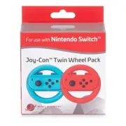 3rd Earth Joy-Con Twin Wheel Skin/Cover Pack For Nintendo Switch Red & Blue
