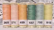6 pastel colors GUTERMANN 100% polyester sew-all thread 110 yard Spools