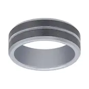 Stanton Made for Men Tungsten Polished Centre Ring 8mm