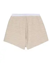 Elastic waist shorts 13,14Y Nude