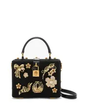 Dolce & Gabbana Small Embellished Top Handle Bag