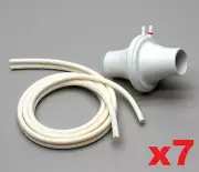 Lot of 7 iWorx Systems Inc. A-FH-300 Spirometry Reuseable Flow Head 300L