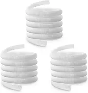 Dreyoo 3 Pack Pool Cleaner Parts 9-100-3102 Compatible with Polaris, 6 ft Cuffless Feed Hose for 360 Pressure-Side Pool Cleaner 1-1/2" Diameter, Quality Hose for Long Lasting Use, White