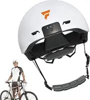 [Generic] Smart Cycling Head Protector - Riding Sports Protector Gear - 3 Lighting Modes Lightweight Cycle Headwear with Camera for Adults Elderly