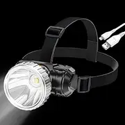 Headlamp Flashlight - USB Rechargeable Head Torch | High Brightness, Adjustable Modes, Outdoor Gear for Camping Hiking Hunting Fishing Running