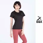 ｜享趣戶外｜《EGX》EDS-ET3W 女款單導排汗運動短袖 黑