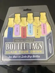 New Party Favor Novelty Cook-out, Bottle ID Tags, Set of 6