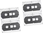 HOMOCONO 4 Pcs 30 Min Recording Capacity Blank Cassette Tape Standard Size Music Cassettes for Recording