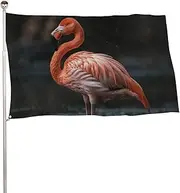 Flamingo in Water Flag 35x59 in Double Sided Printed Garden Flag Decorative Banner No Fade Yard Flag with Brass Grommets Hanging Photo Backdrop for Indoor Outdoor Party Home Decor