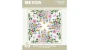 Butterflies In The Meadows Table Topper Traced Linen Embroidery Kit 72 x 72cm