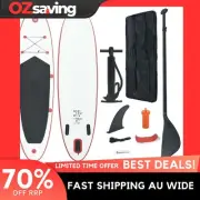 SUP board inflatable red white 360x81x10cm adult 120kg capacity 2201