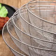 Stainless Steel Metal Wire Baskets Easy to Clean Fruit Bowl Storage Baskets