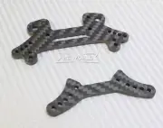 For Kyosho Fazer TC CARBON FIBER Front + Rear SHOCK TOWERS Ugrade Part -BLACK-