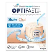 OPTIFAST VLCD MILKSHAKE CHAI 12 X 53G FLAVOUR SHAKE - SACHETS MILK (CHAI) 54G (D