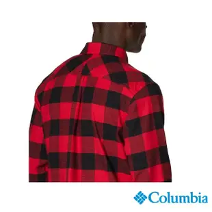 【Columbia 哥倫比亞 官方旗艦】男款- Omni-Wick 快排格紋長袖襯衫-紅格紋(UAE02320RC / 機能.快排.戶外)
