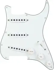 Mojotone Rene Martinez Texas Strat Prewired Pickguard - White