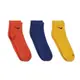 Nike 襪子 Everyday Plus Ankle Socks 三雙入 橙藍黃 踝襪【ACS】 SX6893-910