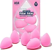 AOA Studio Collection MiNi Makeup Sponge Set Makeup Blender Latex Free and High-definition Set of 6 Makeup Blender For Powder Cream and Liquid, Super Soft Wonder Blender Beauty Cosmetic 3 Tear Drop + 3 Beveled Shape (Pink)…