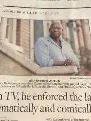 OBITUARY ANDRE BRAUGHER 1962 - 2023 HOMICIDE EMMY WINNING ACTOR BROOKLYN 99