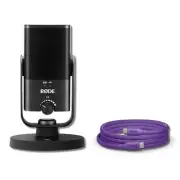 Rode NT-USB Mini Mic + SC17-Purple USB-C to USB-C Cable (5') for Podcasting