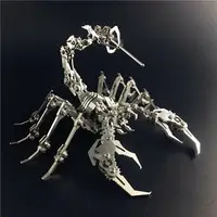 在飛比找樂天市場購物網優惠-下殺7折 金屬拼圖 鋼魔獸蝎子王3D立體金屬拼圖 不銹鋼拼裝