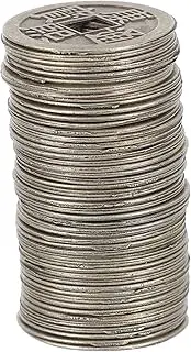 Totority Chinese Style Coins 50 PCS Ancient Dynasty Coins Decorative Coins for Feng Shui Handmade Coins Pendants Easy Rope Loop