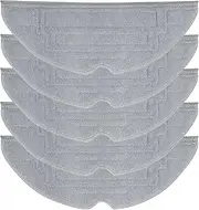 A61T-5 Pcs Mop Pads,Compatible for Roborock S8, S8+, S8 Pro Ultra Robot Vacuum, VibraRise 2.0 Washable Reusable Mopping Pads