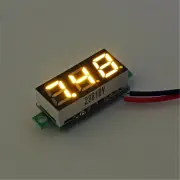 3Pcs Geekcreit® 0.28 Inch Yellow LED 2.6V-30V Mini Digital Volt Meter Voltage Tester Two Line Voltmeter
