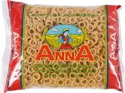 16 Ounce Pack of 4 Italian Enriched Macaroni Large Rings Semolina Pasta