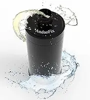 Metal Shower Filter, 5 Layer Filters, Removes Chlorine and Heavy Metals, Durable, Improves Water Quality, Matte Black showerhead filter
