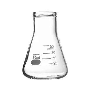 三角燒杯 GCD50 錐形瓶 玻璃量杯 玻璃燒杯 化學實驗 錐形瓶瓶底燒杯