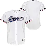 OuterStuff Texas Rangers MLB Kids Youth 4-20 White Home Team Jersey