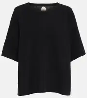 [Jardin des Orangers] Jardin des Orangers Wool and cashmere top AU 8 black