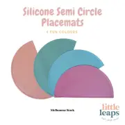 Silicone Half Moon Semi Circle Baby Feeding Placemat Table Place Mat Mess Free