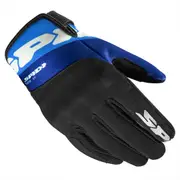 Spidi Flash-KP Tex Motorcycle Gloves, black-blue, Size 2XL for Men Black Blue