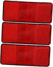 3pcs Bicycle Reflector Light Night Riding Reflectors Red Plastic