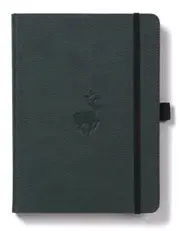 Dingbats* Wildlife A5+ Green Deer Notebook - Dotted