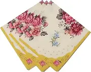 Talking Tables Tea Party Floral Napkins | Truly Scrumptious | Also Great for Birthday Party, Baby Shower, Wedding and Anniversary | Paper, 20 Pack