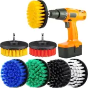 6 Pcs Drill Brush Attachment Power Scrubber Cleaning Kit Multi Purpose Drill ...